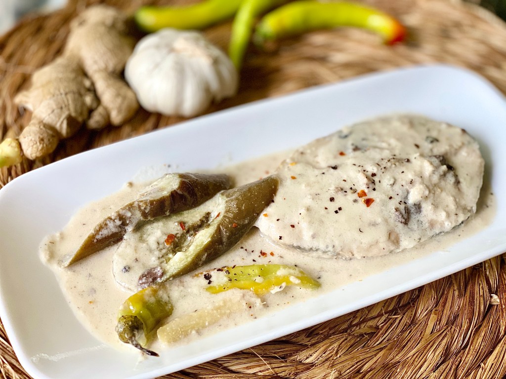 Ginataang Isda (Yellow Fin) on Red Cane&nbsp;Vinegar